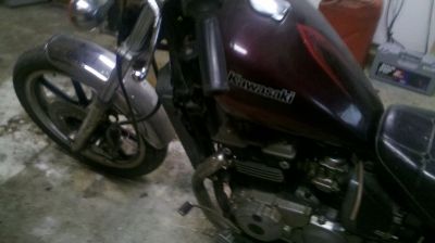 Kawasaki 454 LTD (1986) left side
Straight from day 1 (non running)
Keywords: Kawasaki 454 LTD (1986)
