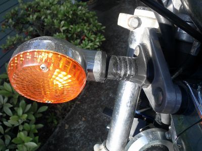 Kawasaki 454 LTD (1986)
Turn signal. Automotive Goop made it usable, although not pretty.
Keywords: Kawasaki 454 LTD (1986)